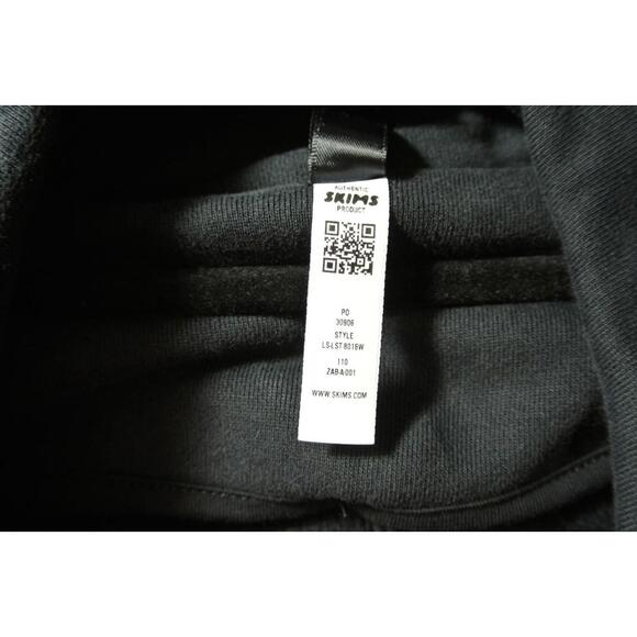 NEW, SKIMS Fleece Trench Coat in Onxy Black Size 3X #C4695 - Picture 12 of 14